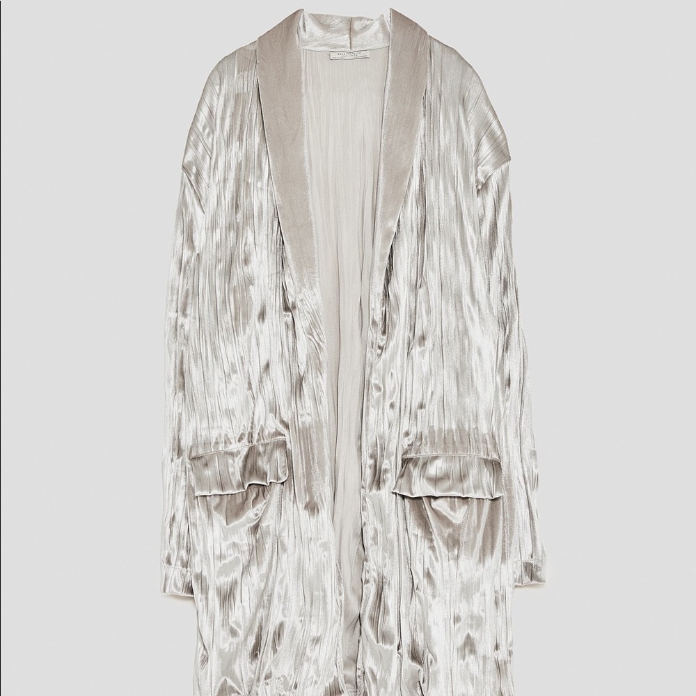 Zara Oversized Velvet Blazer